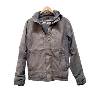 REI Elements Men's Gray Heathered Full Zip Hooded‎ Jacket Size S